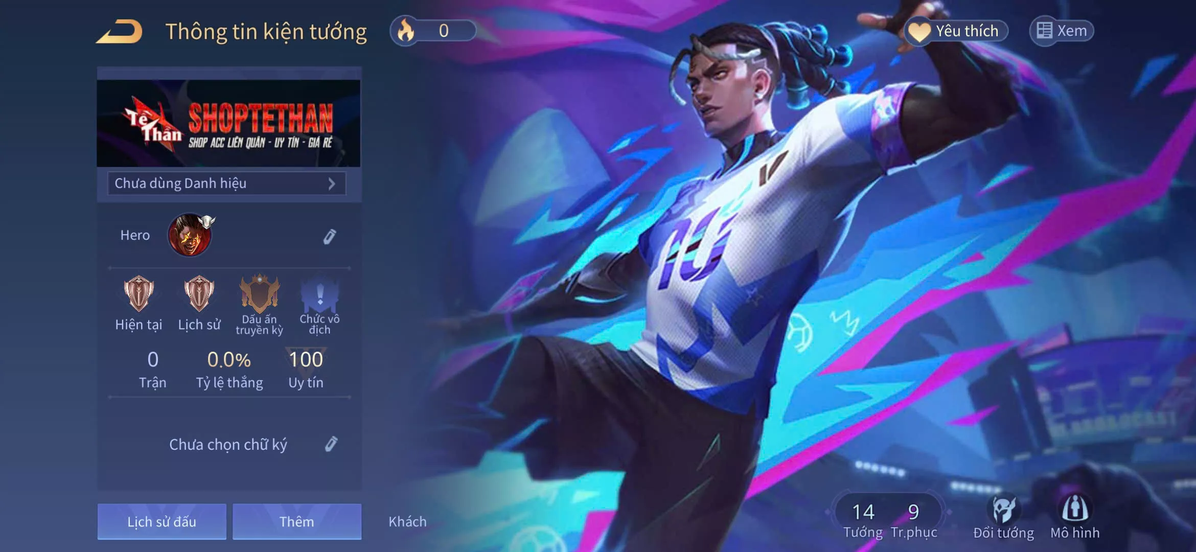 ACC REG: Raz bảo vũ cuồng lôi, sẵn tướng, free đổi tên, bao ban bao back, trắng thông tin… chỉ 140k